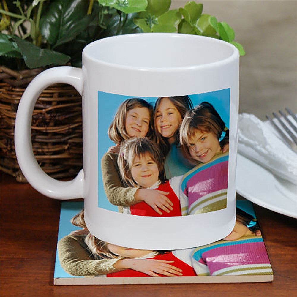 Picture Perfect Mug and Coaster Set | Photo Coffee Mugs