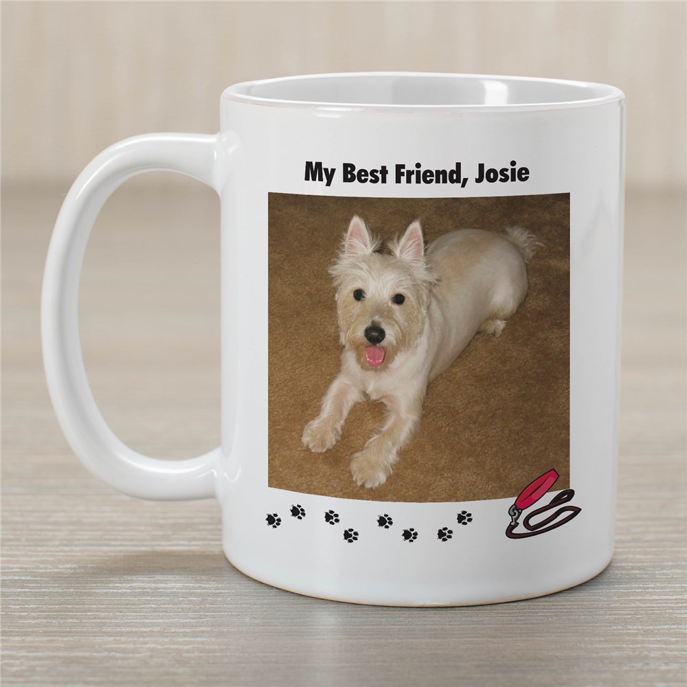 My Best Friend Dog Personalized Photo Coffee Mug | Customizable Coffee Mugs