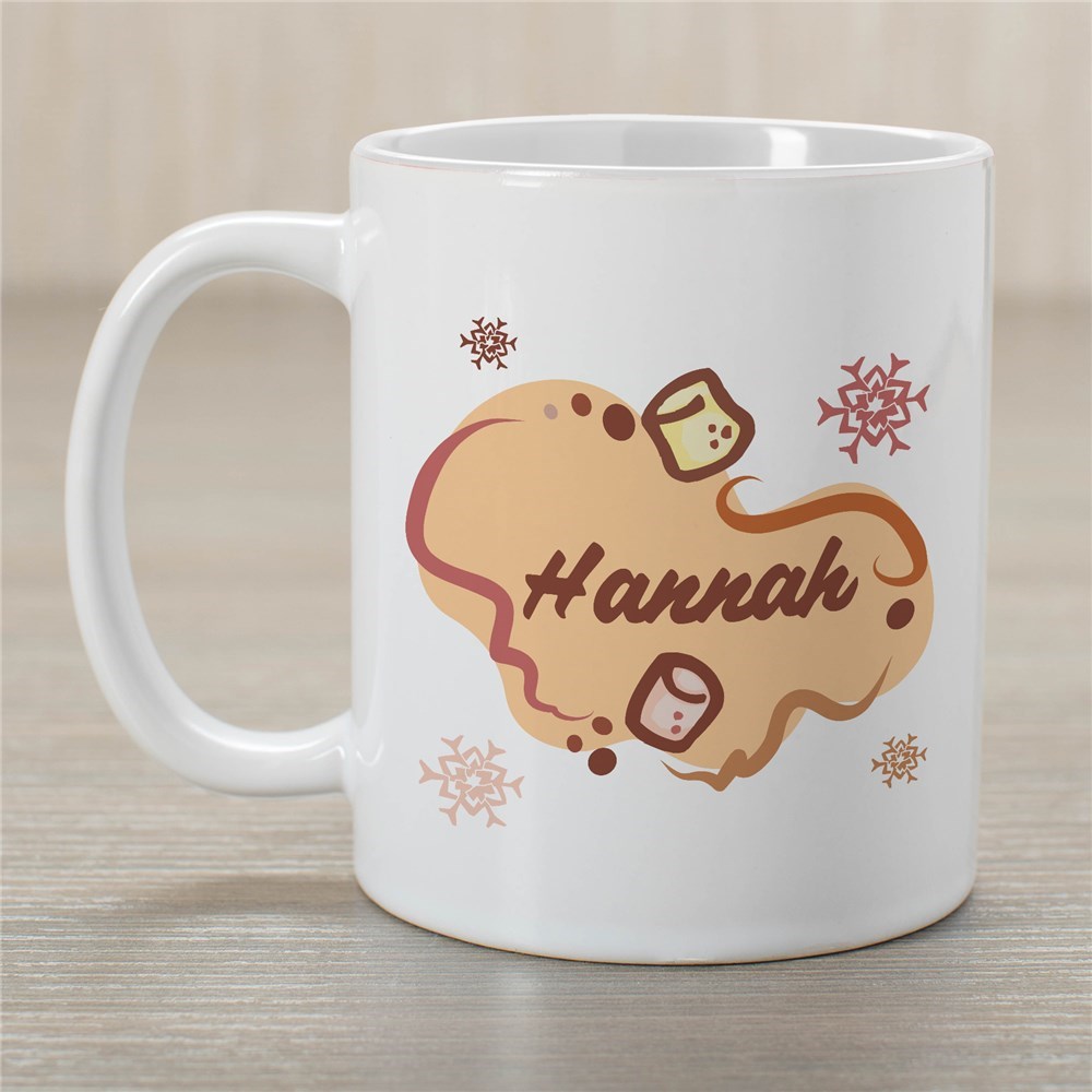 Marshmallow & Cocoa Personalized Hot Chocolate Coffee Mug | Customizable Coffee Mugs