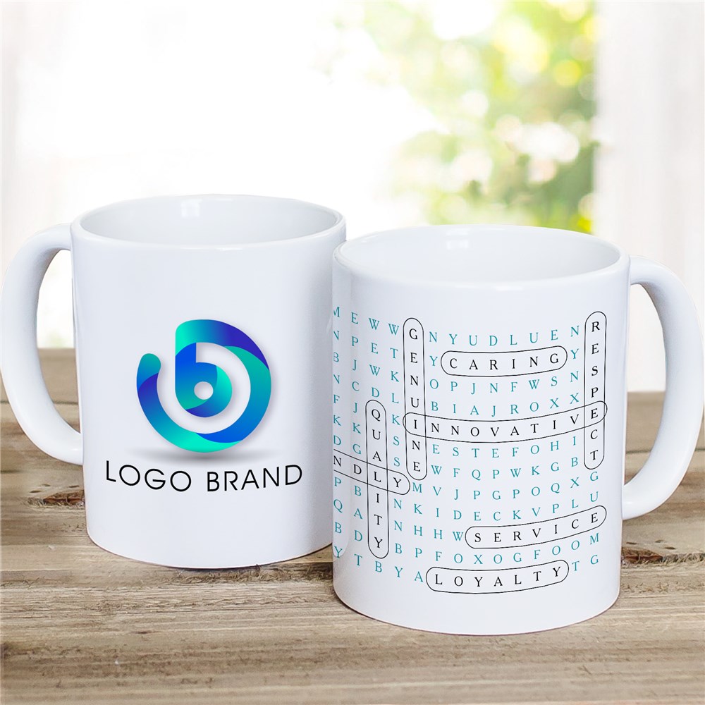 Corporate Logo Mugs | Corporate Gifts Word Search Mug