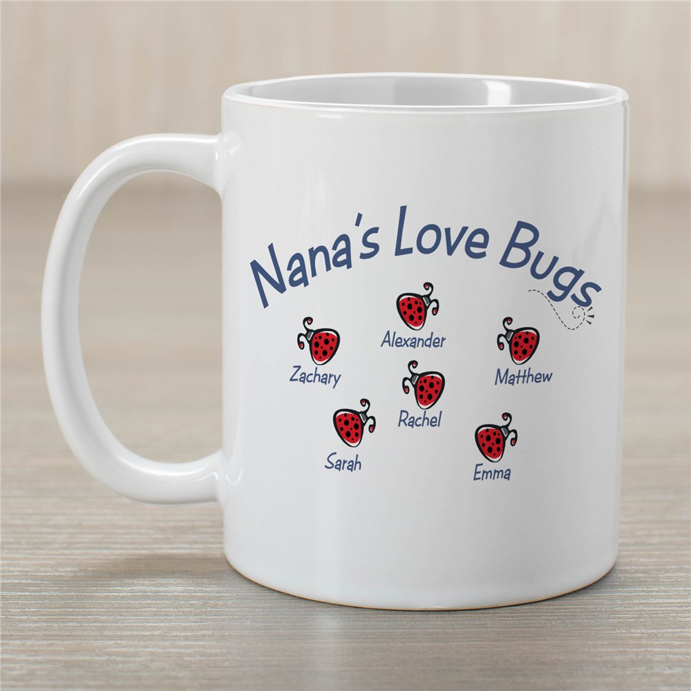 Nana's Love Bugs Personalized Mug
