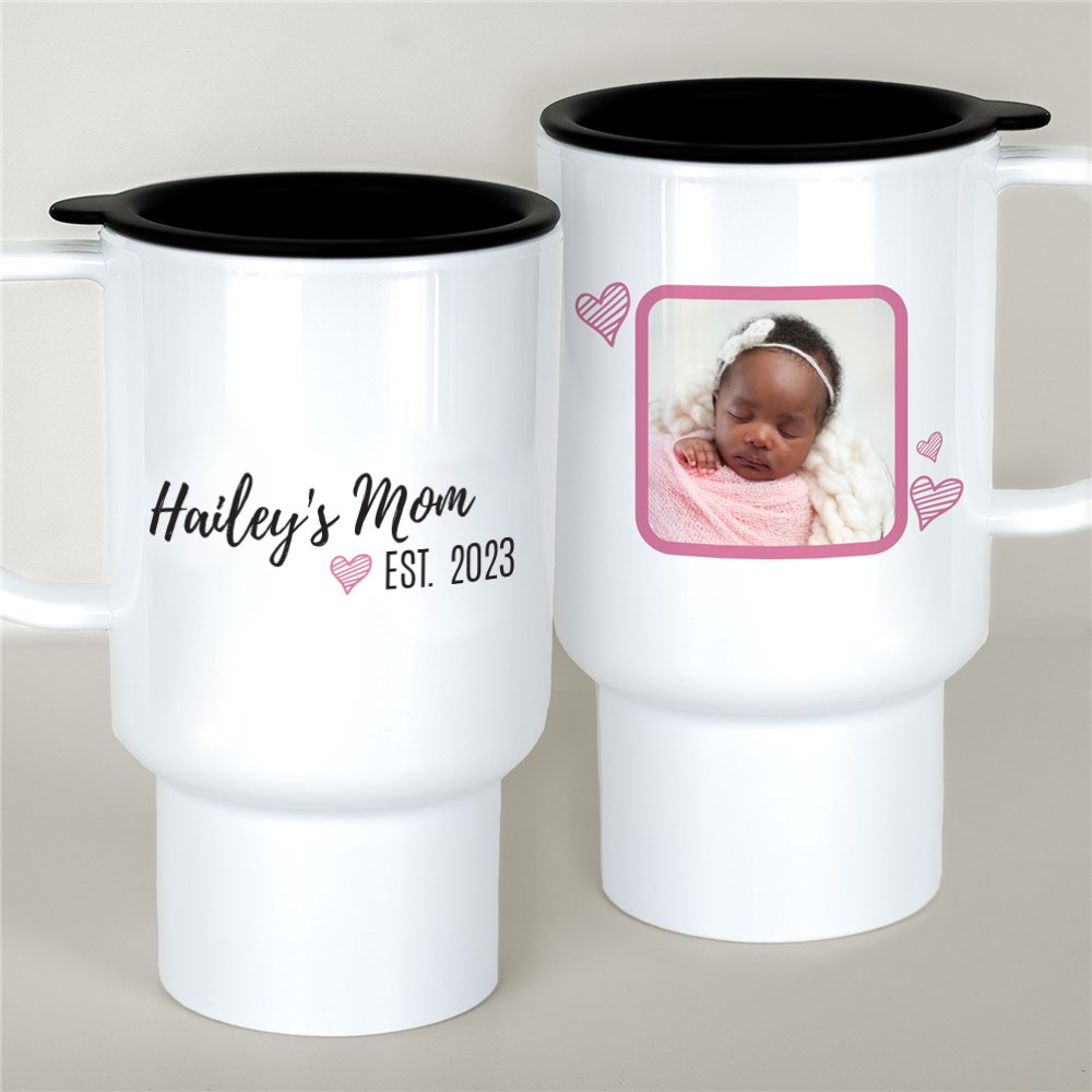 Personalized Travel Mug for Mom with Photo GiftsForYouNow