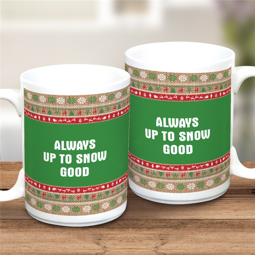 Personalized Ugly Sweater Christmas Coffee Cup
