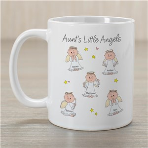 Little Angels Personalized Coffee Mug | Personalized Gifts For Grandma