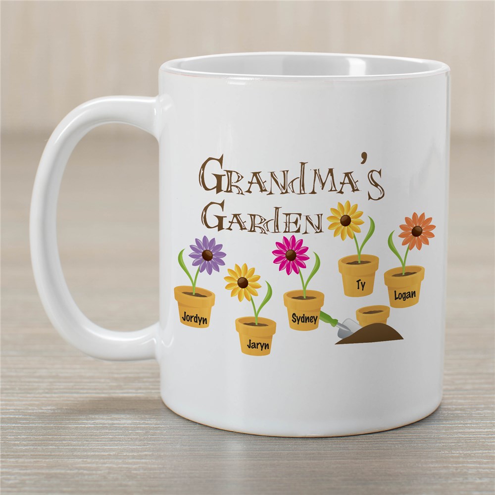 Flower Personalized Coffee Mug for Grandma GiftsForYouNow