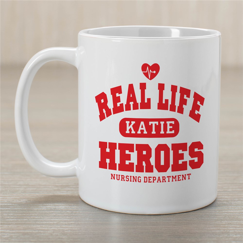 Real Life Heroes - Nurse Coffee Mug | Customizable Coffee Mugs