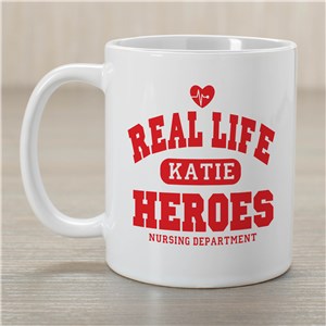 Real Life Heroes - Nurse Coffee Mug | Customizable Coffee Mugs