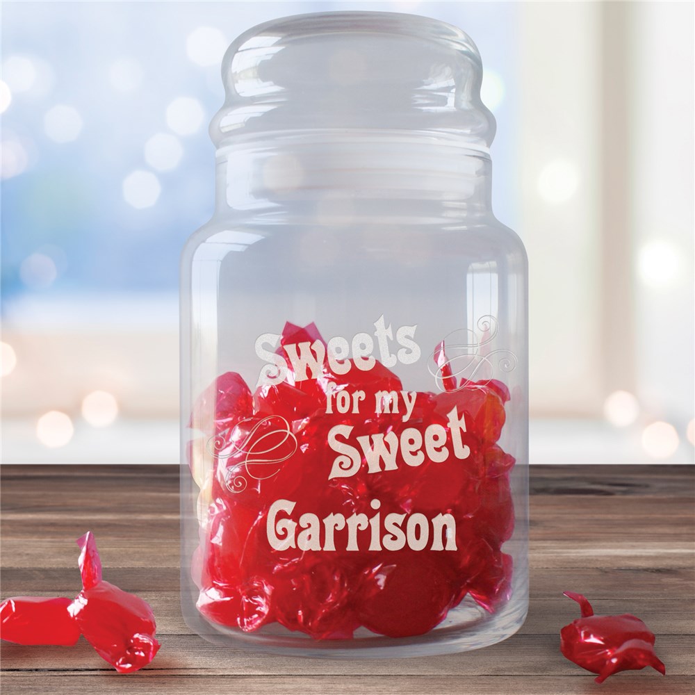 Personalized Sweet Jar Personalizable Candy Jar GiftsForYouNow