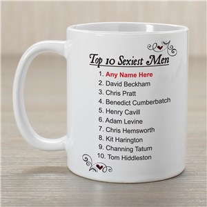 Top 10 Sexiest Men Personalized Coffee Mug | Customizable Coffee Mugs