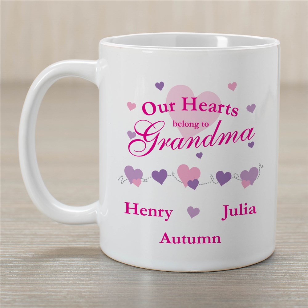 Our Hearts Personalized Coffee Mug | Customizable Coffee Mugs