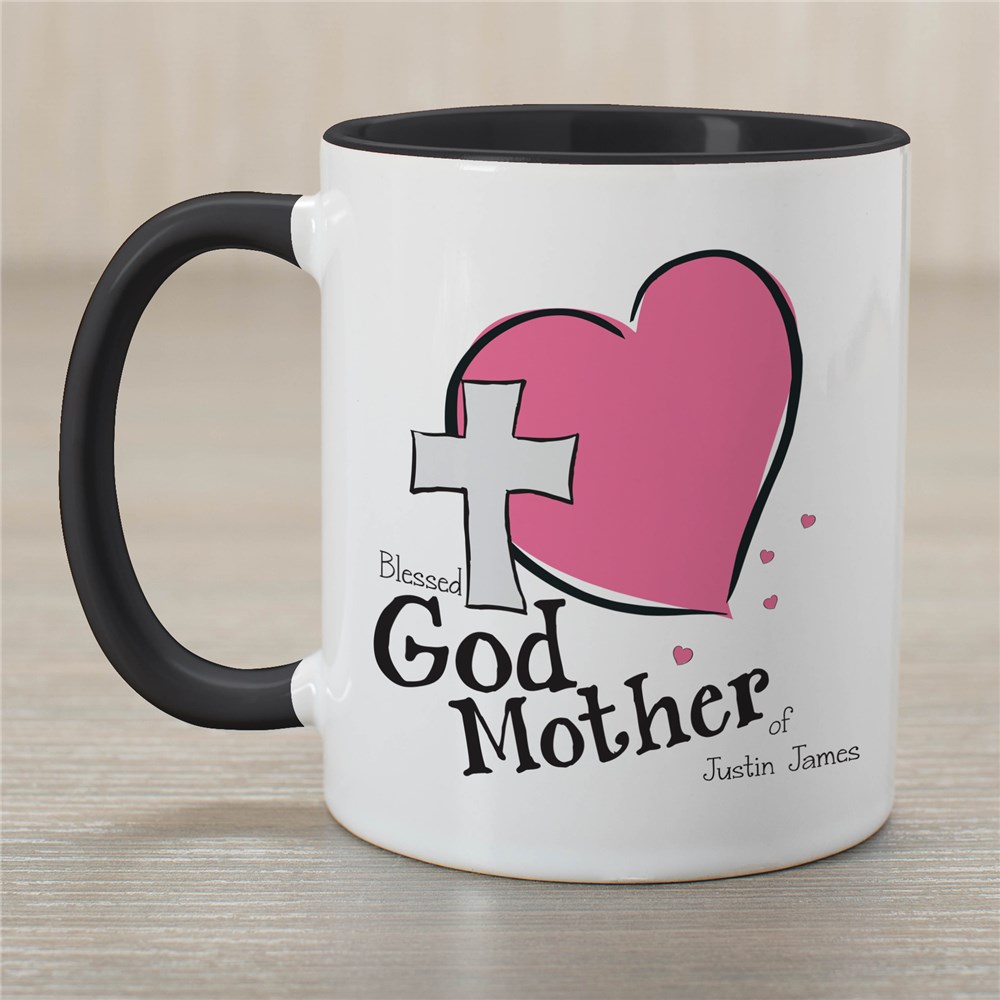 Personalized Godmother Of Two-Tone Mug | Personalized Mugs