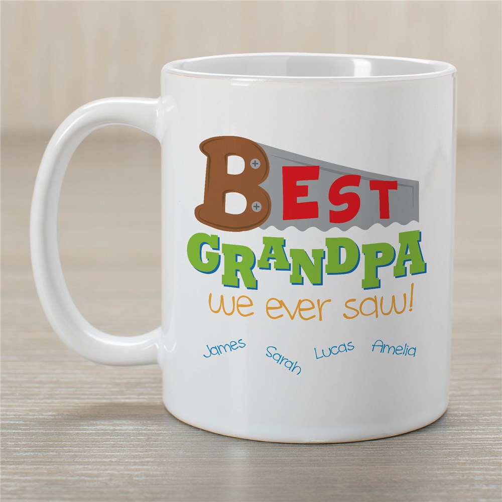 Best Grandpa We ever Saw Customizable Coffee Mug GiftsForYouNow