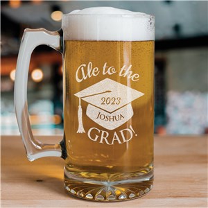 Engraved Graduation Glass Mug | Graduation Cups Personalized