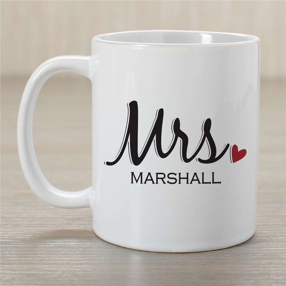 Personalized Mr and Mrs Mug Set GiftsForYouNow