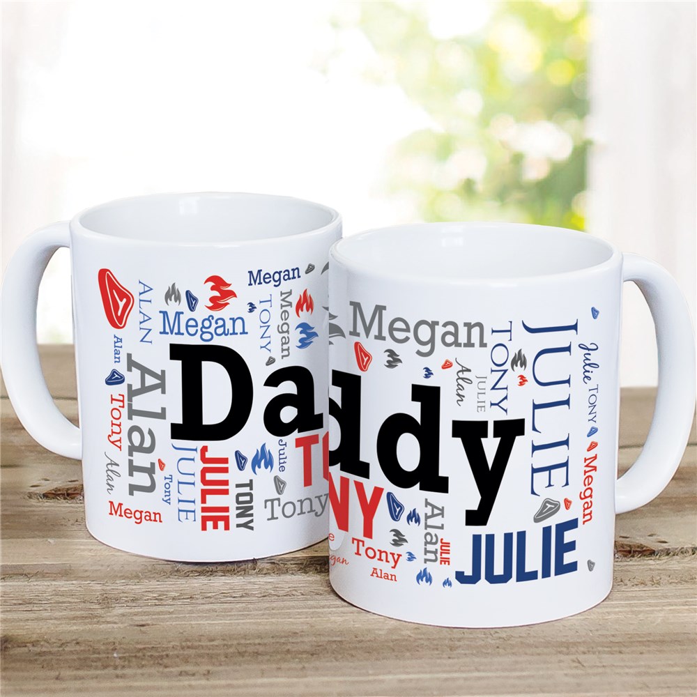 Father's Day Word-Art Coffee Mug | Personalized Coffee Mugs For Dad