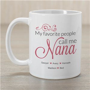 Personalized Nana Mug | Mother's Day Coffee Mug