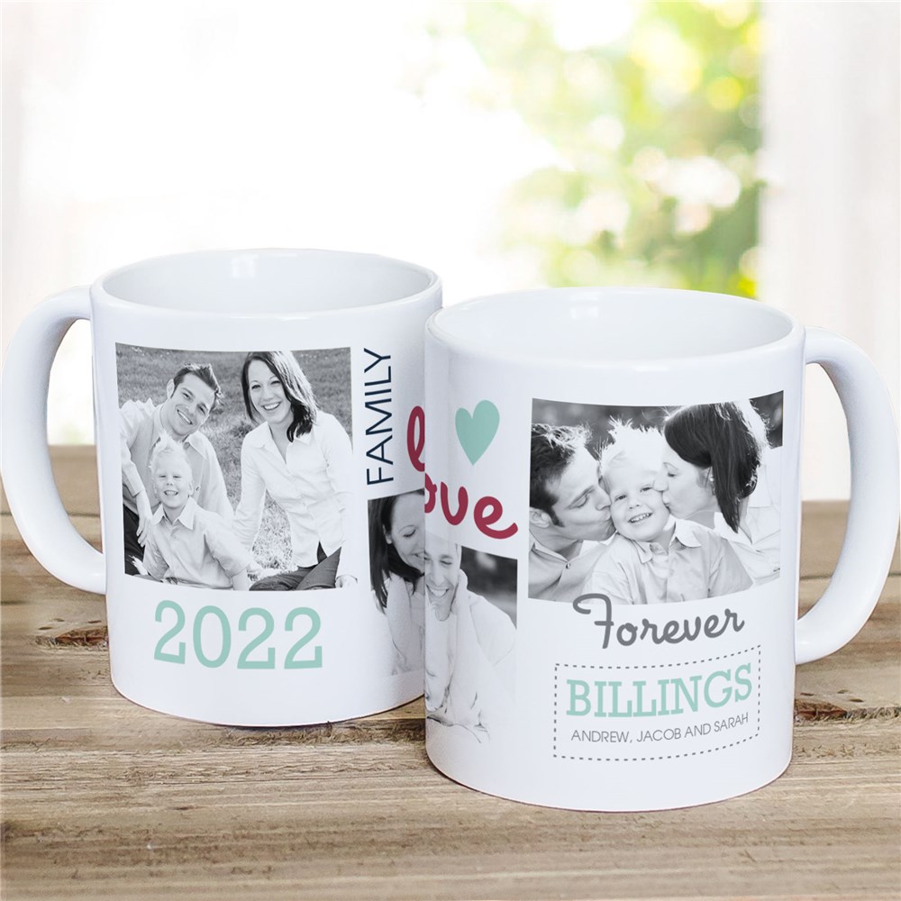 Family Photo Collage Personalized Mug | Customizable Coffee Mugs