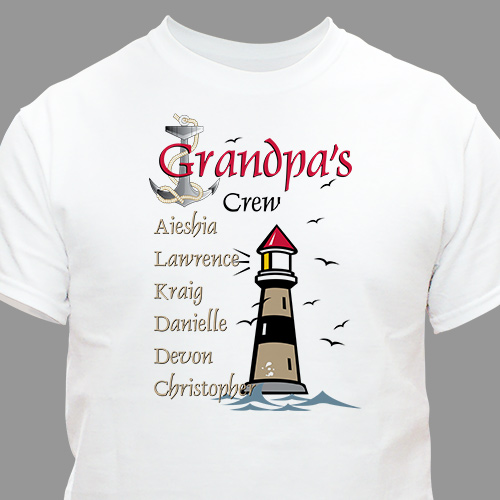 Personalized Lighthouse T-Shirt - Our Crew Design | Personalized T-Shirts