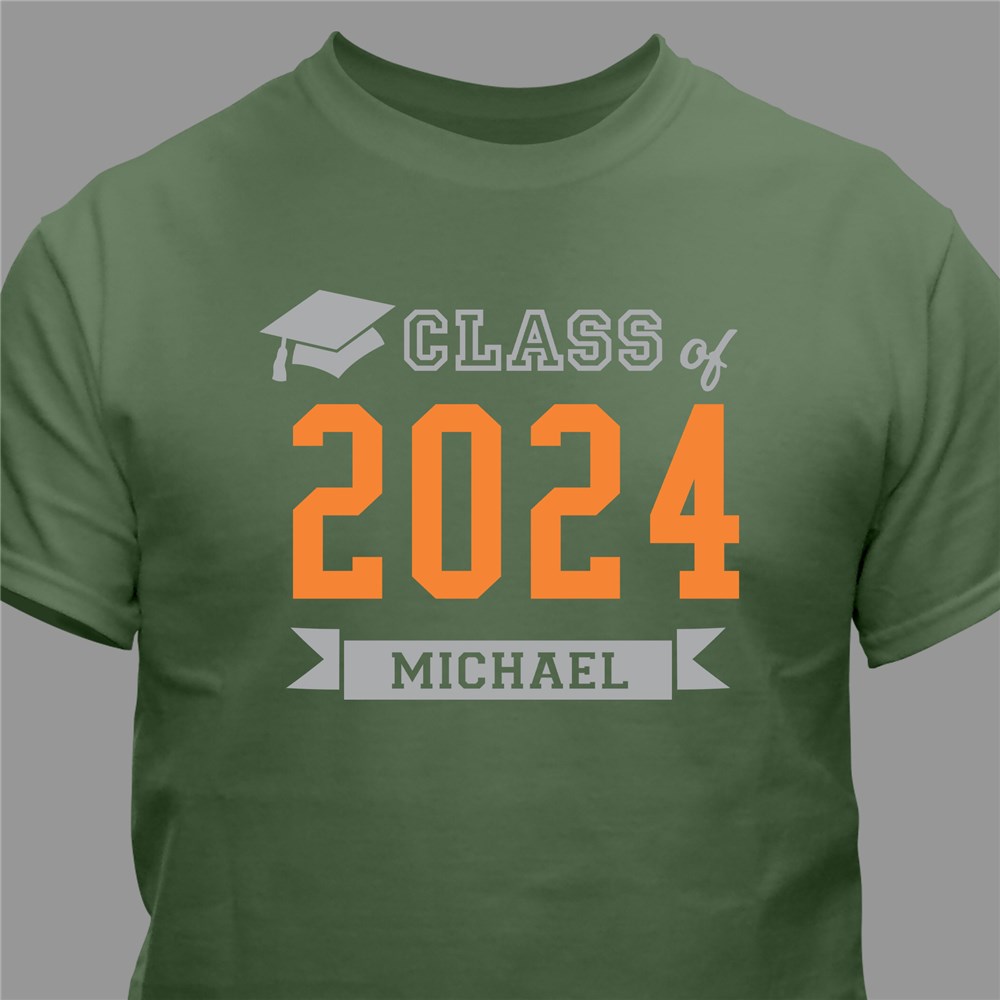 Personalized Class Of T-Shirt | Graduate Gifts