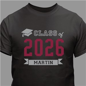 Personalized Class Of T-Shirt | Graduate Gifts