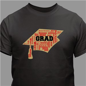 Personalized Graduation Word-Art Shirt | Graduate Gifts