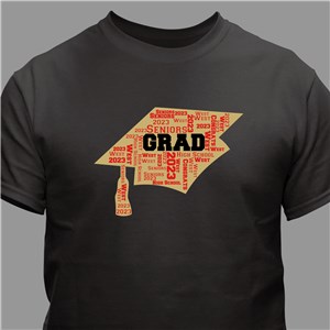 Personalized Graduation Word-Art Shirt | Graduate Gifts