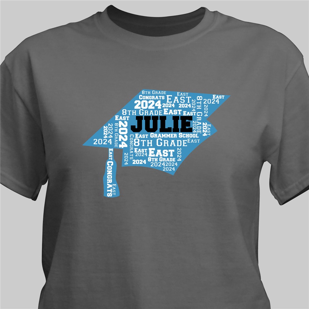 Personalized Graduation Word-Art Shirt | GiftsForYouNow