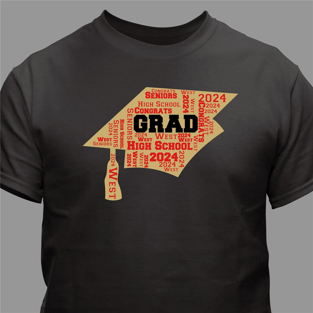Personalized Graduation Word-Art Shirt | GiftsForYouNow