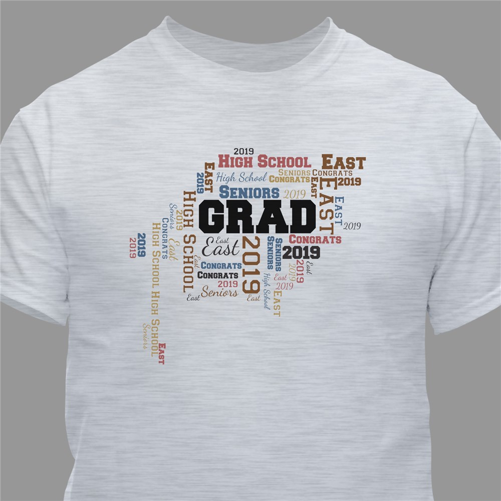 Personalized Graduation WordArt Shirt GiftsForYouNow