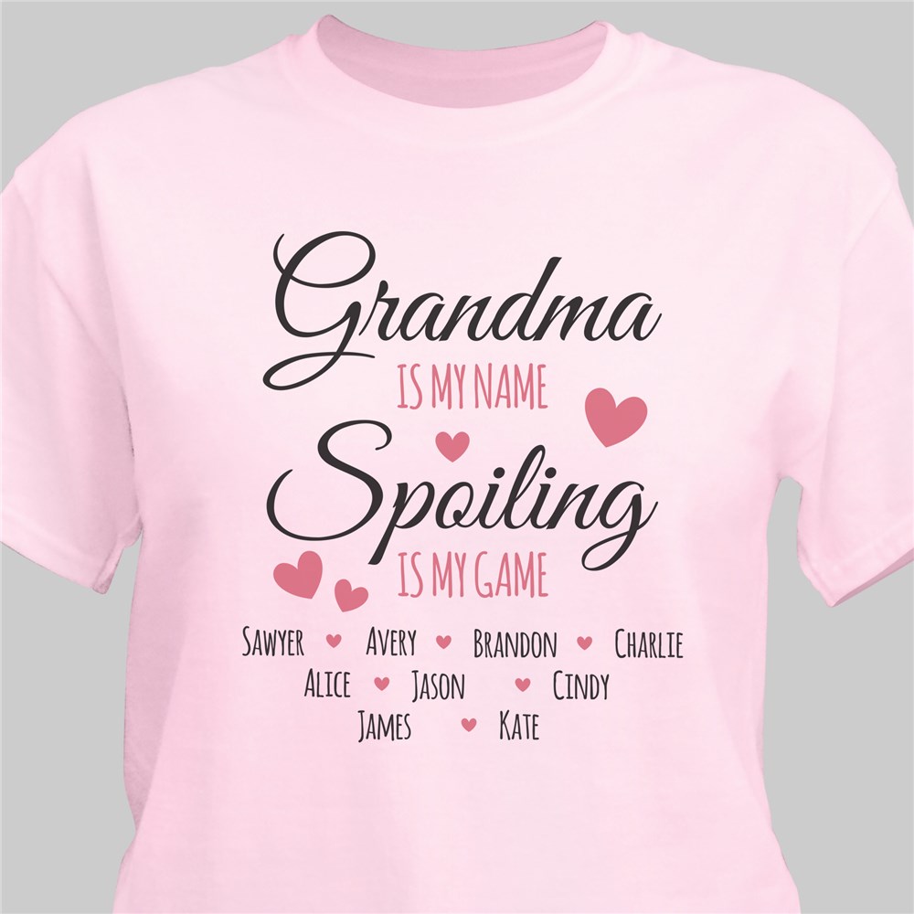 Spoiling is My Game T-Shirt | Grandma TShirts