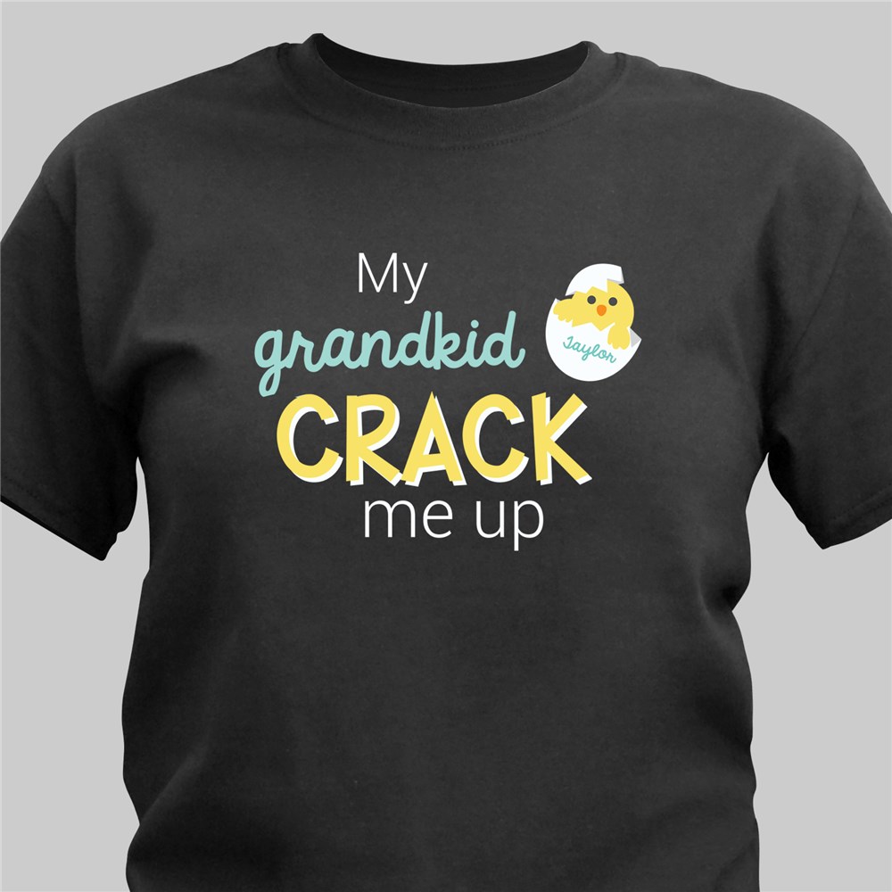 Personalized My Grandkids Crack Me Up T-Shirt | Personalized Grandma Shirts