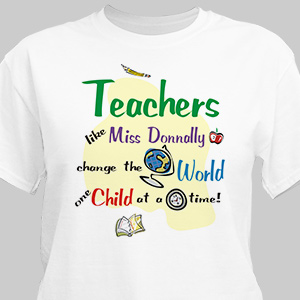Image of Change The World Teacher T-shirt