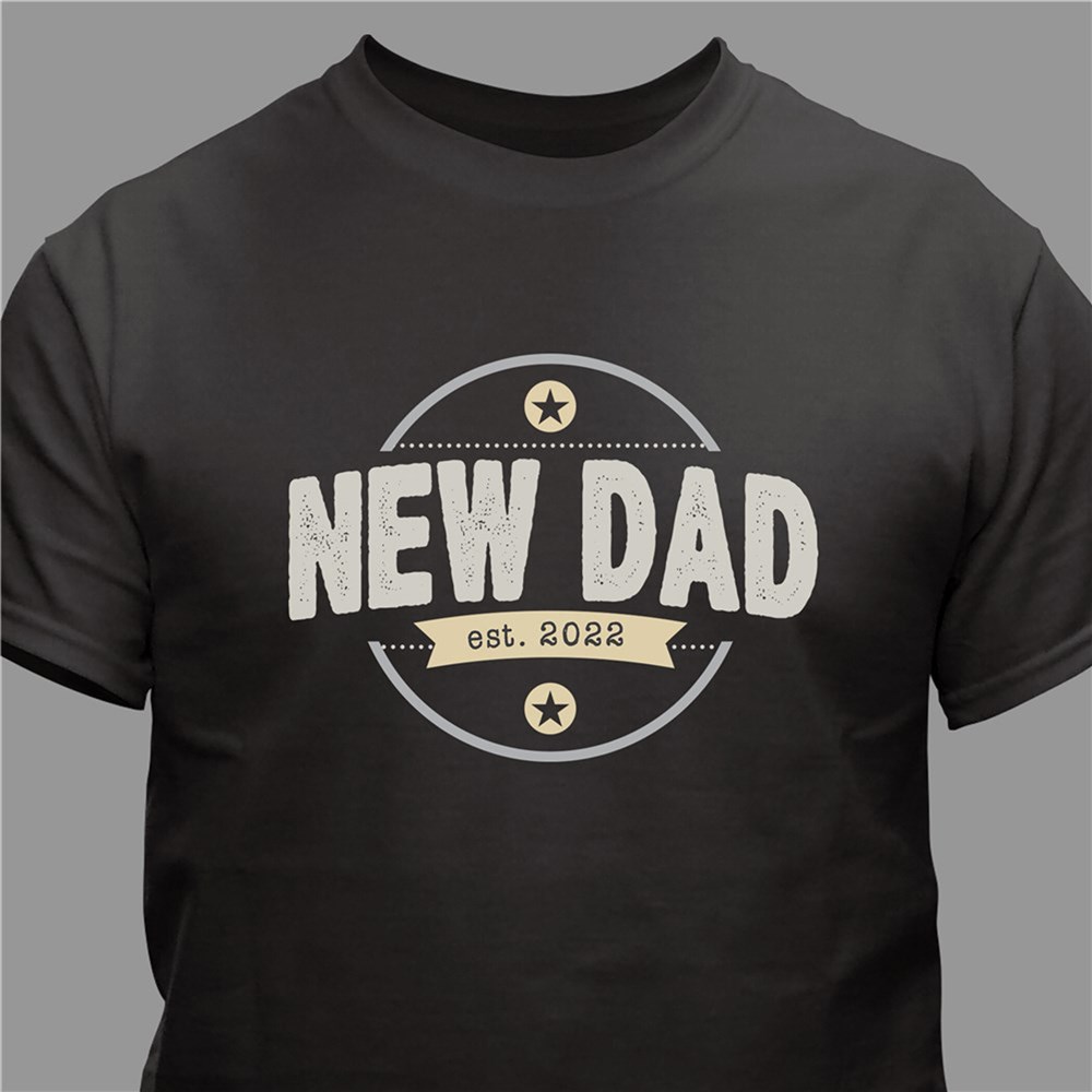 Personalized New Dad T-Shirt | First Father's Day Gifts