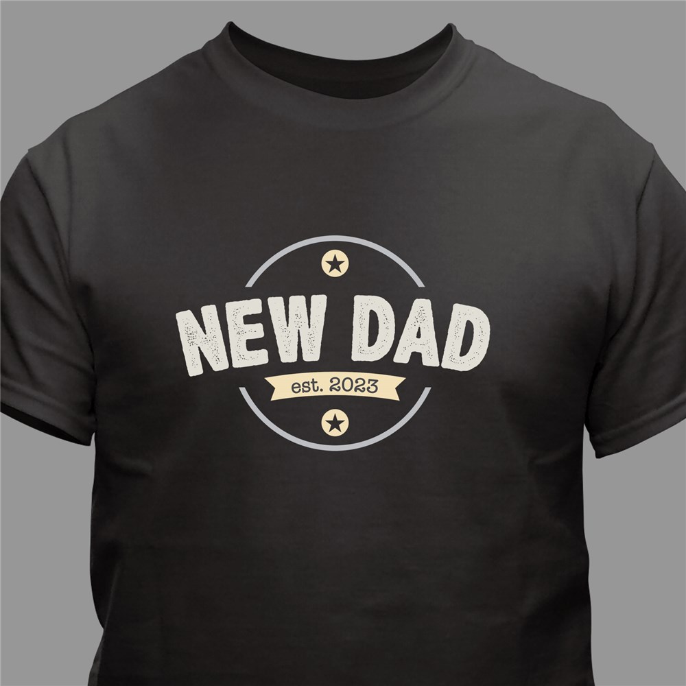 Personalized New Dad T-Shirt | First Father's Day Gifts