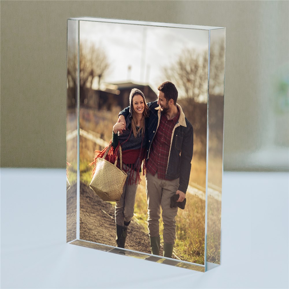 Personalized Couples Photo Acrylic Keepsake | Cool Wedding Gifts