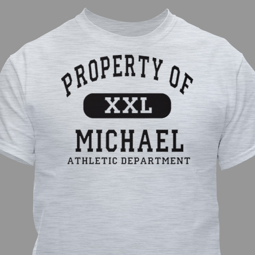 Personalized Property Of Shirt GiftsForYouNow