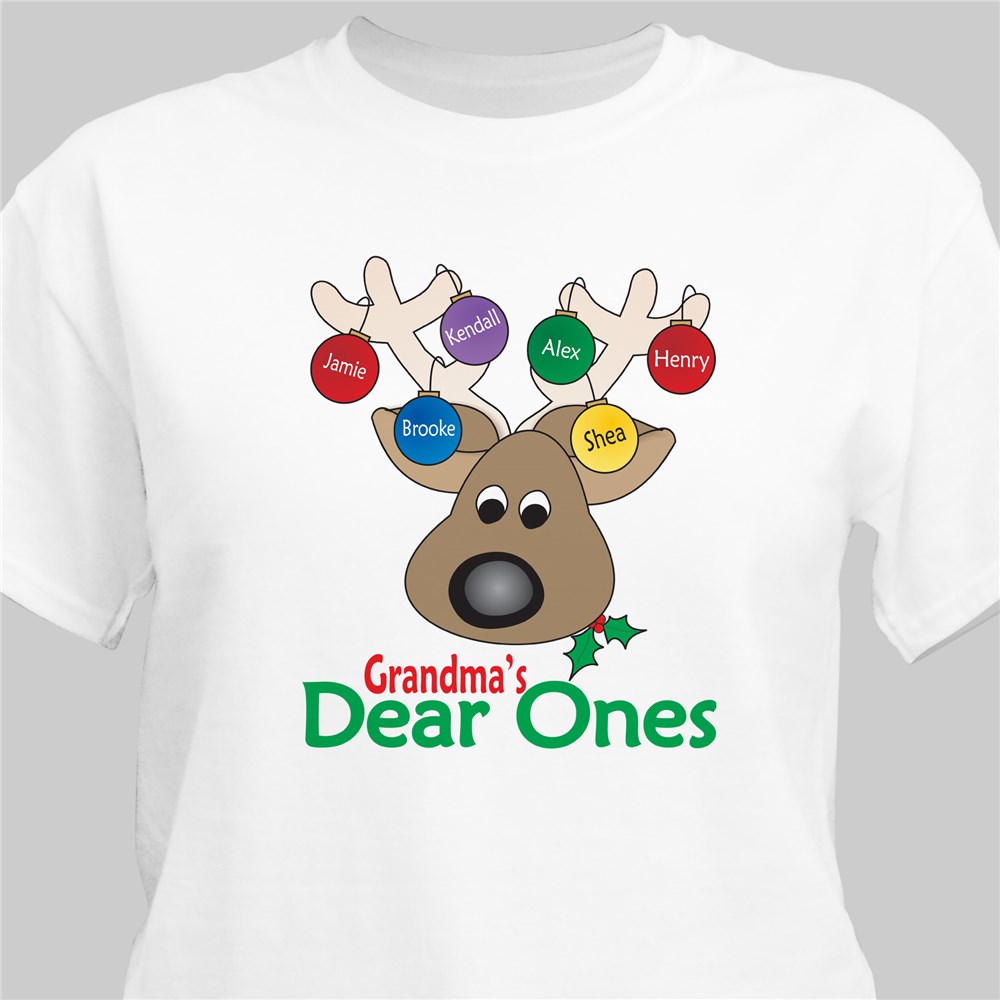 Deer Ones Christmas Personalized T-Shirt | Personalized Christmas T-Shirt