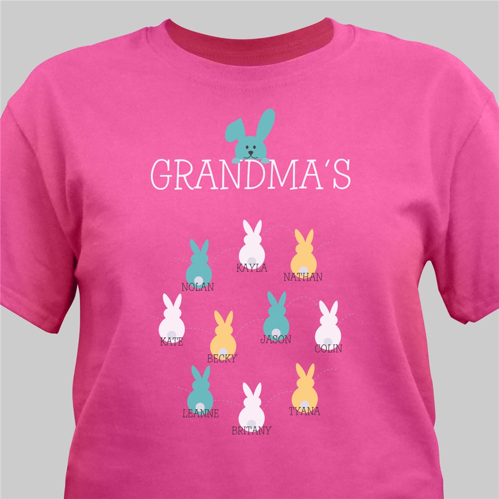 Personalized Snuggle Bunnies T-Shirt | Personalized Grandma Shirts