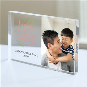 Personalized Family Is The Greatest Blessing Acrylic Keepsake | Photo Gifts