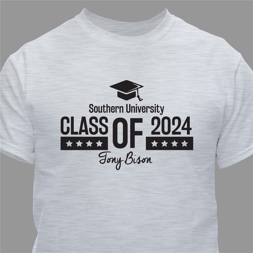 Personalized Class of Cap T-Shirt | GiftsForYouNow