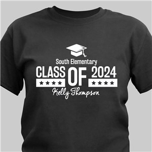 Personalized Class of Cap T-Shirt | Personalized Graduation Shirts