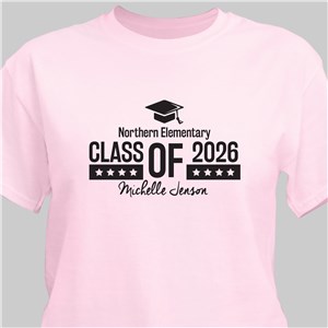 Personalized Class of Cap T-Shirt | Personalized Graduation Shirts