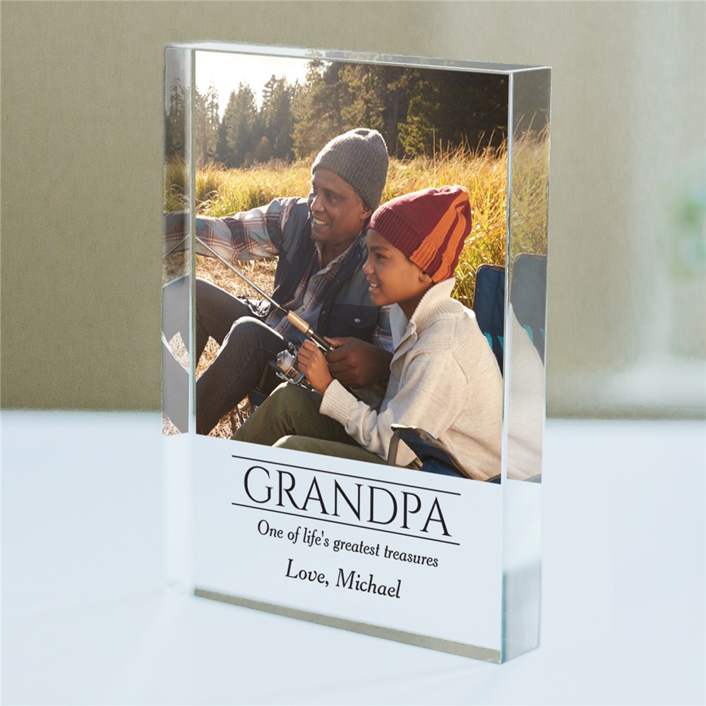 personalized photo keepsake for grandpa
