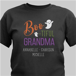 Personalized Bootiful Grandma T-Shirt | Personalized Halloween Shirts For Grandma