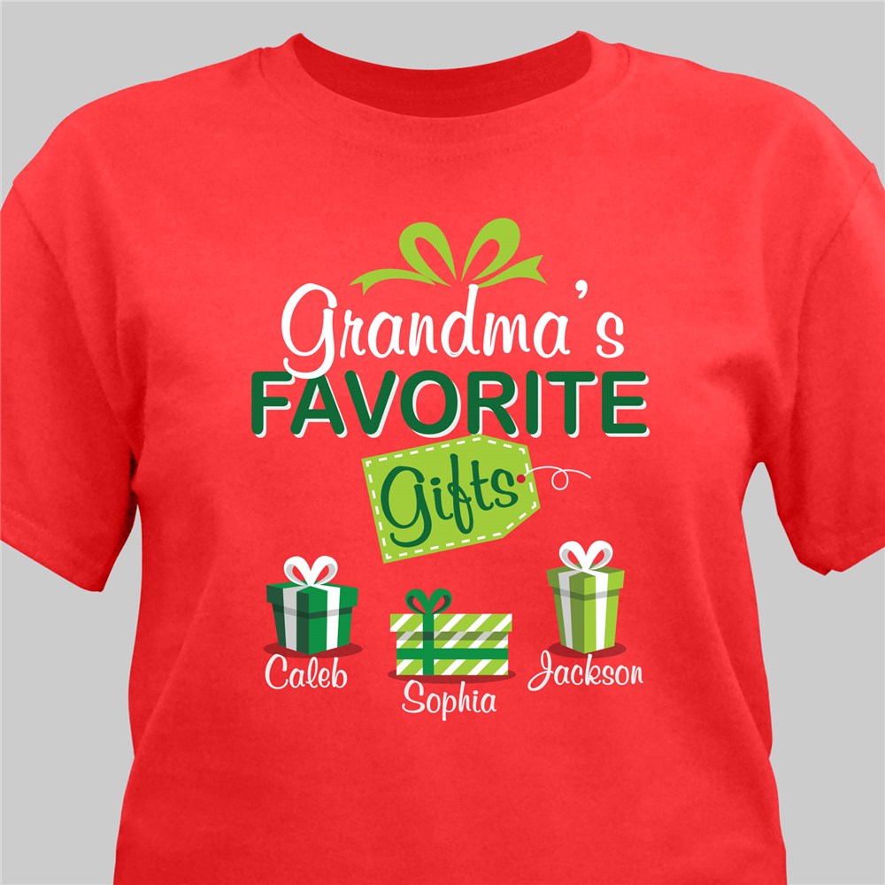 Favorite Shirt For Christmas | Personalized Gramma Shirts
