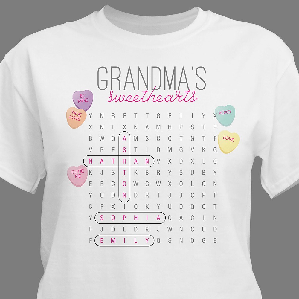 Personalized Gifts For Grandma | Word Search Apparel