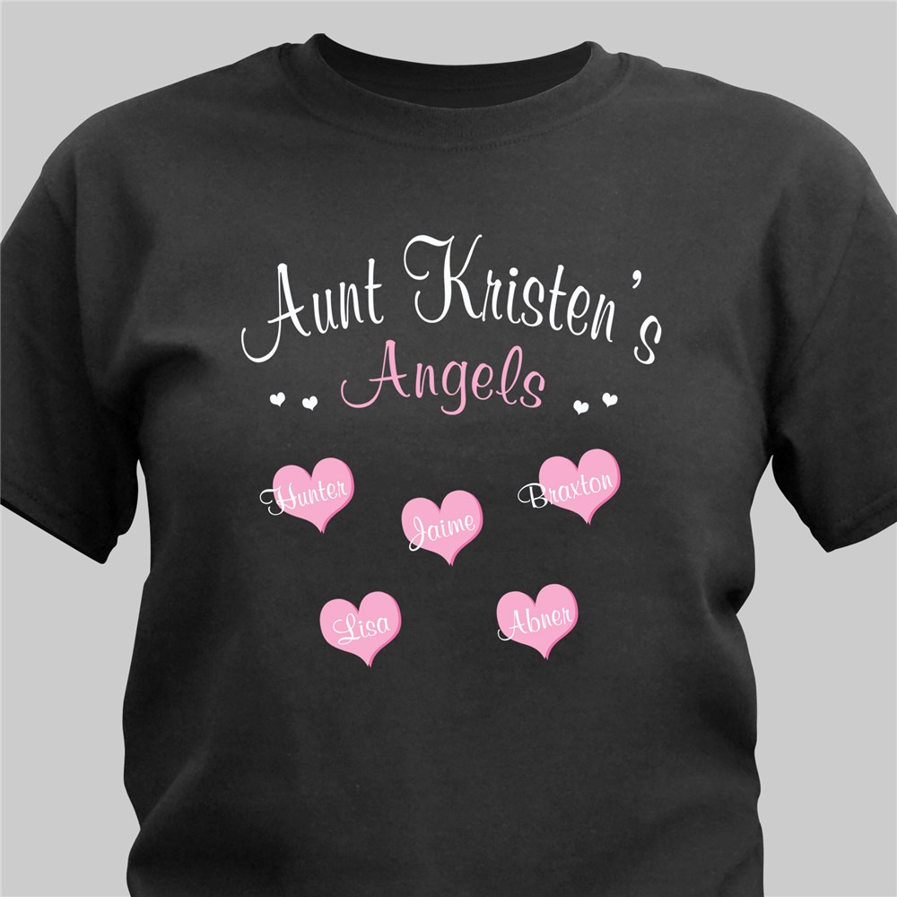 Angels of My Heart Personalized T-Shirt | Personalized Mom Shirts