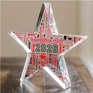 Personalized Graduation Keepsake Star