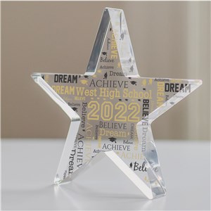 Personalized Graduation Word-Art Acrylic Star Keepsake 3160407