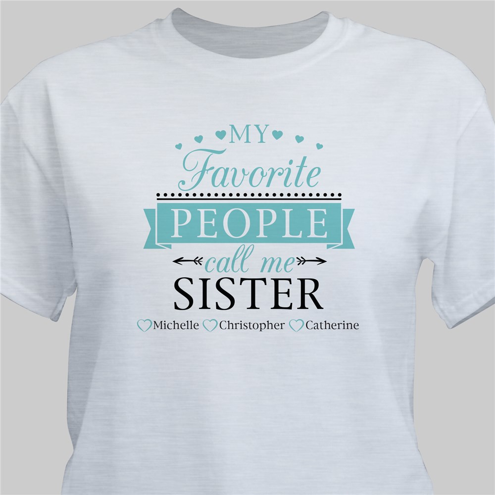Personalized My Favorite People T-shirt
